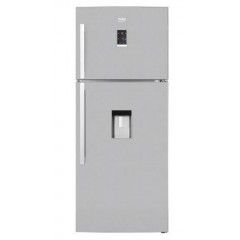 BEKO Refrigerator 530 Liter NoFrost Digital with Water Dispenser Silver Color: DN153720DX
