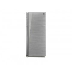 Sharp Refrigerator 642 Litre Inverter 2 Glass Silver Door with Plasma Cluster: SJ-GP75D-SL