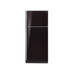 Sharp Refrigerator 599 Litre Inverter 2 Glass Black Door with Plasma Cluster: SJ-GP70D-BK