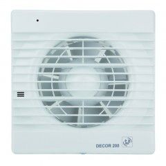 S&P Bathroom Extract Fan 18cm 20 Watt 185m3/h: DECOR-200
