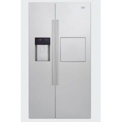 BEKO Refrigerator Side By Side 600 Liter NoFrost With Water Dispenser Inox GN162420X