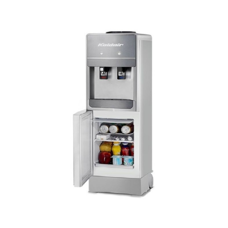 Koldair Water Dispenser 2 SPIGOTS COLD HOT With Wheel Base & Fridge ...