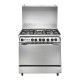 White Point GAS COOKER GAS 60*80 CM 5 BURNERS Stainless Steel: WPGC 8060XA
