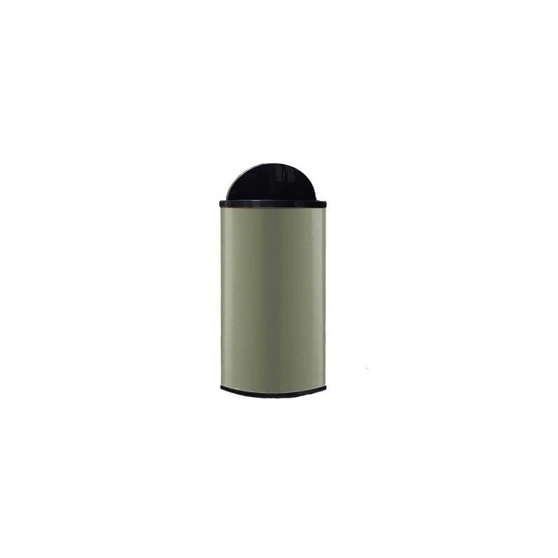 Classic Dustbin With Swing Cover Top 12 Liter Gray: C20002