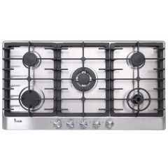 iCook 5 Burners Gas Built In Hob Stainless 90 cm BH5090S-8-IS