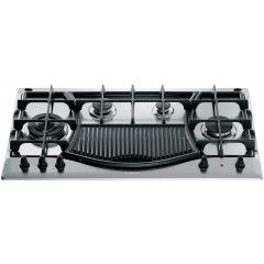 Ariston Built-In Hob 90 cm 4 Gas Burners and 1 Electric Steak Plate Saftey Stainless: PH 941MSTB (IX)