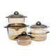 Luminarc Vetro Kitchen Pot Set 9 Pieces pyrex