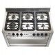 Universal gas cooker 6 burner full safty with fan cast digital :D60100