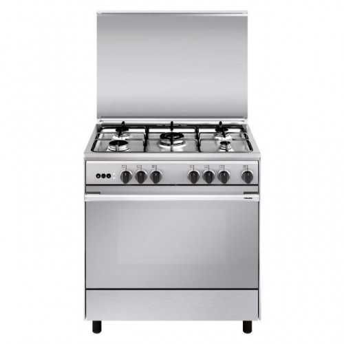 Glem Gas Cooker Unica 5 Gas Burners 80cm Stainless UN8612RIFSG
