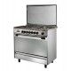 Universal gas cooker 5 Gas Burners silver: GRAND CLASSIC 2905
