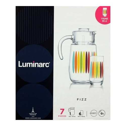 Luminarc FIZZ Drinking Set 7 Pieces: N8425