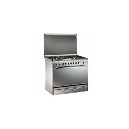 Universal gas cooker 5 Gas Burners Silver Safety: Bombay 6909