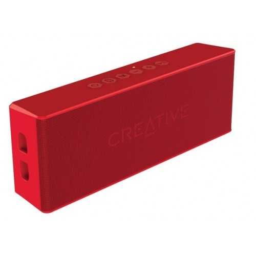 Creative Portable Water-Resistant Bluetooth Speaker with Built-in MP3 Player RED