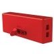 Creative Portable Water-Resistant Bluetooth Speaker with Built-in MP3 Player RED