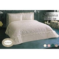 SERIANA Quilt Eembroidered Jacquard Filled of Fiber Size 240 cm*250 Set 3 Pieces Q160