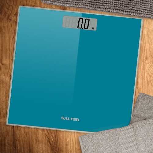 SALTER Body Scales Weighs up to 180 kg Made of liquid crystal Turquoise Color S-9037 TL3R