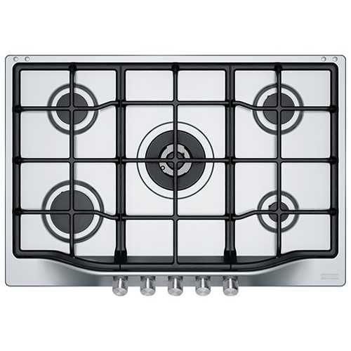 Franke Built-in Gas Hob 5 Burners 75 cm Cast Iron Stainless Trend Line FHTL 755 4G TC XS C