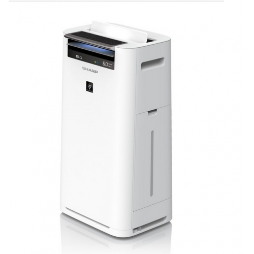Sharp Air Purifier with Humidity,Plasma and HEPA Filter Covering Area 28 m2 White KC-G40SA-W