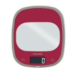 SALTER Scales 5KG Digital Screen Red Color Made of glass S-1050 RDDR