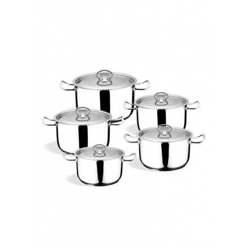 Oxford Kitchen Pot 10 Pieces Stainless Steel LUX LINE