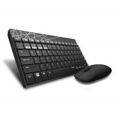 رابو لوحة مفاتيح وماوس ملتي مود وايرلس لون أسود M8000
