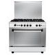 Fresh Gas cooker 5 Gas Burners 90x60 cm With Fan Stainless Punto 90*60