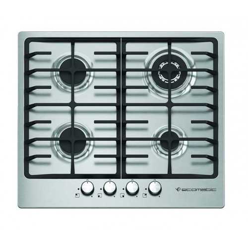 Ecomatic Built-In Hob 60 cm 4 Gas Burners Stainless S603X