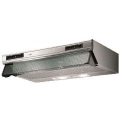 Turbo Air Hood 90cm Stainless Dual Button 450 m3/h With Glass Canopy: K802-90-2SLD