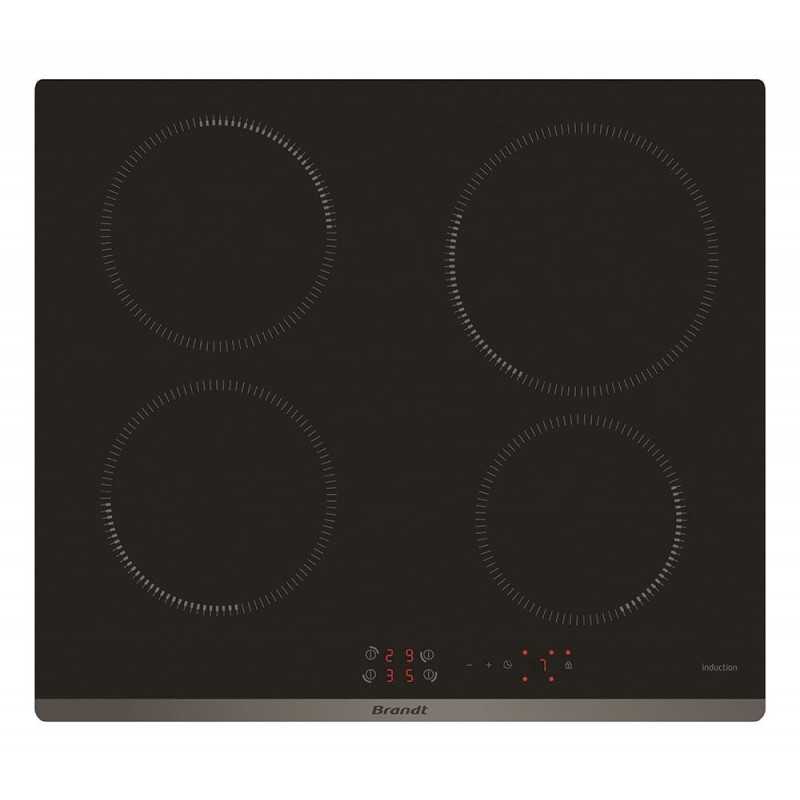 Brandt Built In Electric Hob 60 Cm 4 Plates Touch Control Black