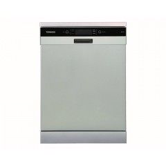 TORNADO Dishwasher For 12 Person 8 Programs 60 cm Silver With Digital DWS-A12CDT-S