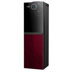 Bergen Water Dispenser 3 Taps With Refrigerator 2.5 Feet Black and Red BYB 538 Red