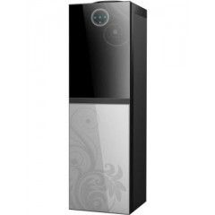 Bergen Water Dispenser 3 Taps With Refrigerator 2.5 Feet Black and Silver BYB 538 Silver