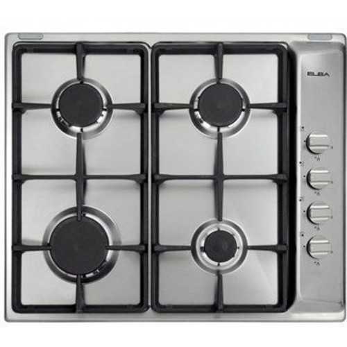 Elba Built-In Hob 60 cm 4 Gas Burners Safety Stainless ES65-450X