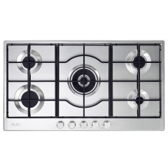 Elba Gas Hob 90 cm 5 Burners Safety Front Controls Stainless ELIO 95-545 L