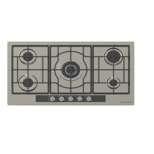 Ecomatic Built-In Hob 92 cm 5 Gas Burners Cast Iron Stainless S963XLGC