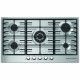 Ecomatic Built-In Hob 90 cm 5 Gas Burners Cast Iron Frontal Control Stainless S903C