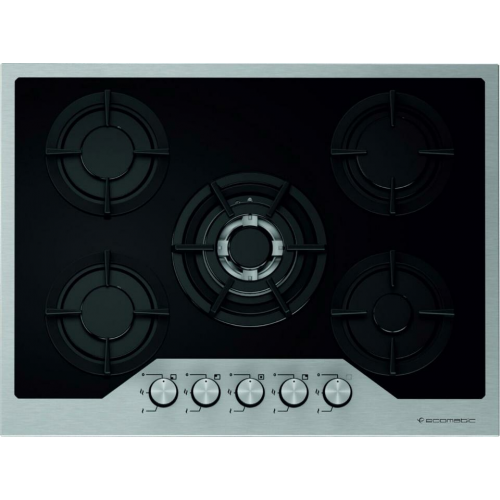 Ecomatic Built-In Crystal Hob 70 cm 5 Gas Burners Cast Iron S707IGC
