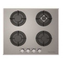 Ecomatic Built-In Hob 60 cm 4 Gas Burners Cast Iron Stainless S603ANC