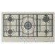 Ecomatic Built-In Hob 92 cm 5 Gas Burners CRYSTAL Front Control Panel S963XLX