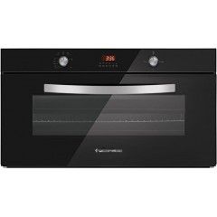 Ecomatic Built-in Black Crystal Gas Oven 90 cm With Gas Grill & 2 Fans Digital G9104GTD