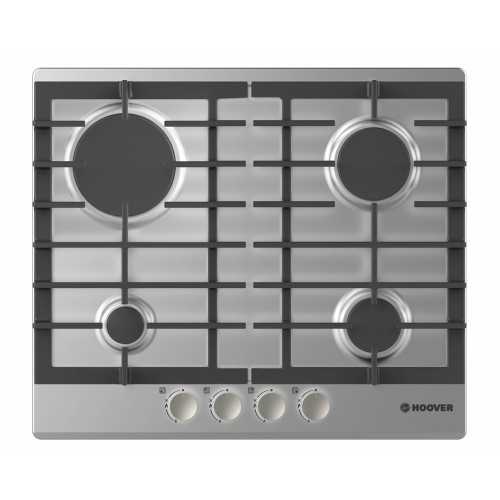 Hoover Built-In Hob Gas 60 cm 4 Burners Stainless HGH64SCEX