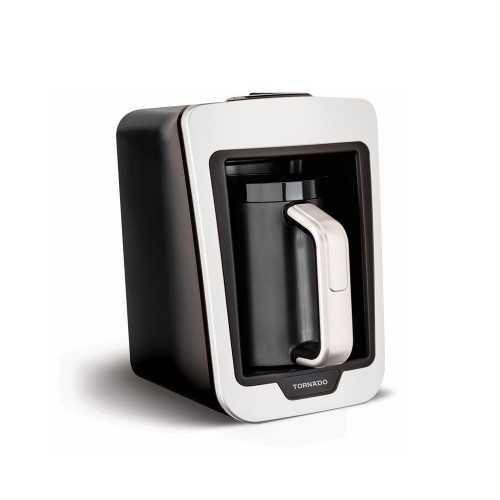 TORNADO Automatic Turkish Coffee Maker 735W 330 ML White x Black TCME-100 W
