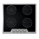 Ecomatic Built-In Crystal Hob With Stainless Steel Frame 60 cm 4 Gas Burners Cast Iron S607IGBC