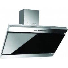Ecomatic Decorative Glass Hood 90cm 1000 m3/h Touch 2 Motors 3 Speeds with Remote Control Stainless Steel H910ET