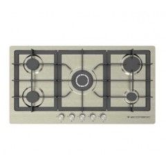 Ecomatic Built-In Hob 92 cm 5 Gas Burners Frontal Control Stainless S953XLC