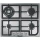 Hoover Built-In Hob Gas 60cm 4 Burners Cast Iron Stainless Steel HGH64SQCPX
