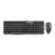 رابو لوحة مفاتيح وماوس مزودة بسلك لون أسود X 120 PRO