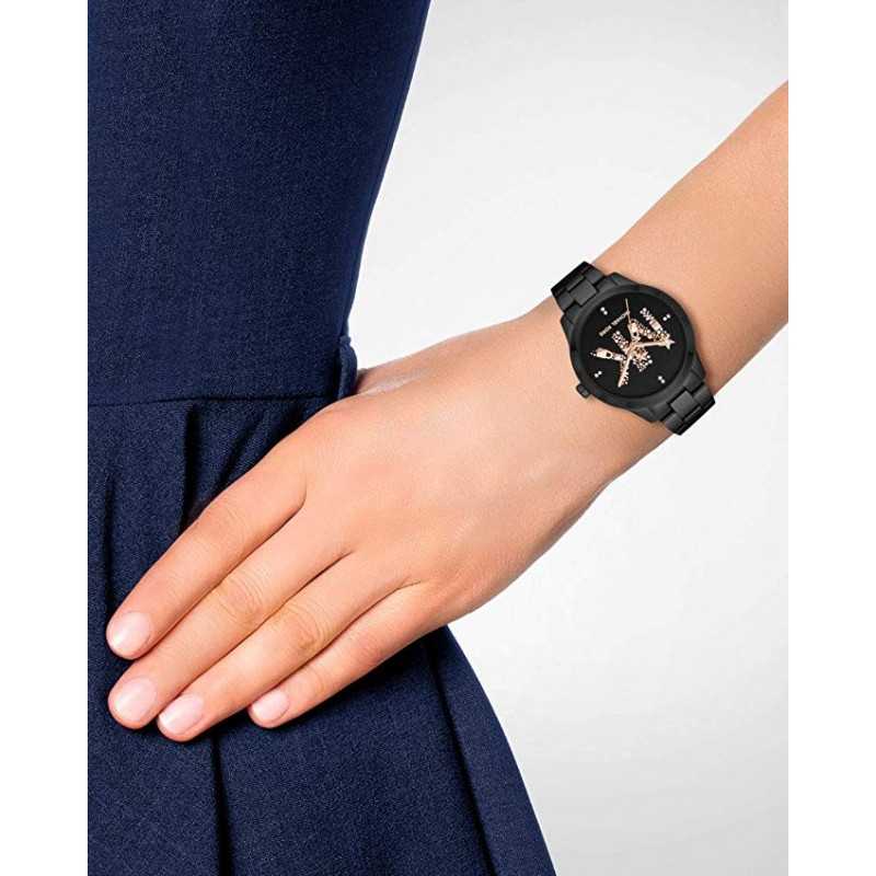 Michael Kors Womens Classic BlackTone Stainless Steel Bracelet Watch   Walmartcom