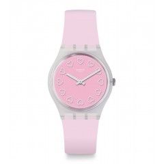 SWATCH Women's Watch Silicone Pink Band GE273