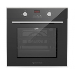 Ecomatic Built-in Gas Oven With Gas Grill 60 cm Digital Stainless Steel*Black Crystal With Fan G6444GTDX